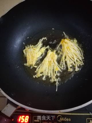 香煎金针菇的做法步骤：4