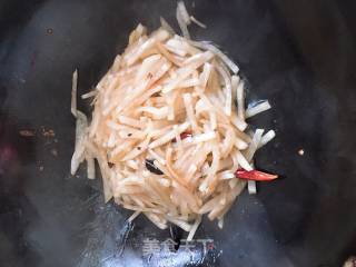 素炒白萝卜的做法步骤：7