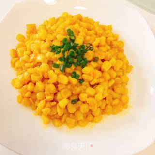 蟹黄玉米粒的做法步骤：9