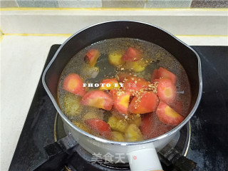 板栗萝卜肉丸汤的做法步骤：6