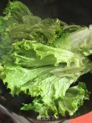 爆炒蚝油生菜的做法步骤：2