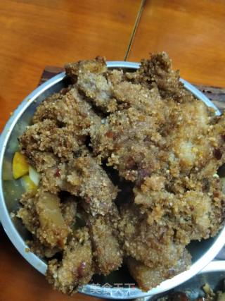 南瓜粉蒸肉的做法步骤：8