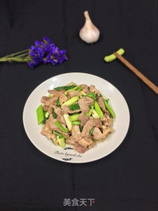 蒜苗炒肉片的做法步骤：11