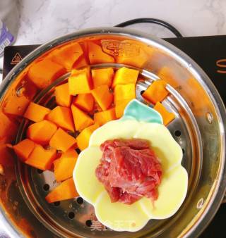 如何制作羊肉南瓜面线的做法步骤：3
