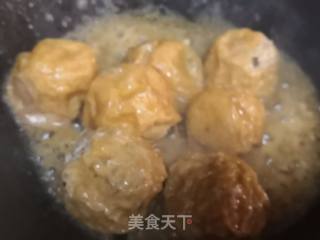 油面筋酿肉的做法步骤：8