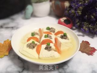 肉末蒸豆腐的做法步骤：7