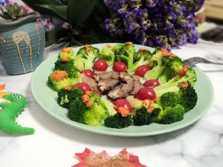 西兰花牛肉拼盘的做法步骤：2