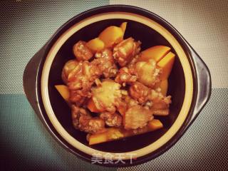 蒜香鸡翅焗南瓜的做法步骤：5
