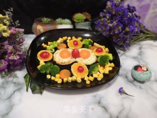 水果煎蛋拼盘的做法步骤：9