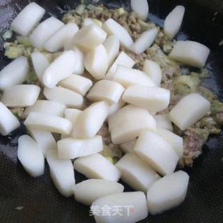 肉末白菜炖年糕的做法步骤：5
