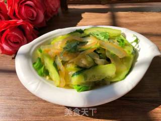 黄瓜拌海蜇的做法步骤：9