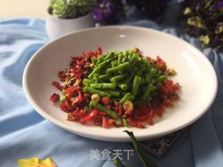 红椒拌豇豆的做法步骤：6