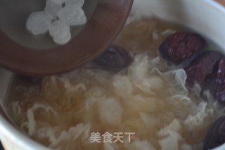 冰糖银耳的做法步骤：5