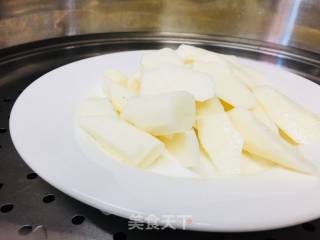 蒸淮山药的做法步骤：3