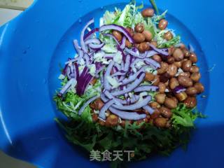 陈醋苦菊花生的做法步骤：4