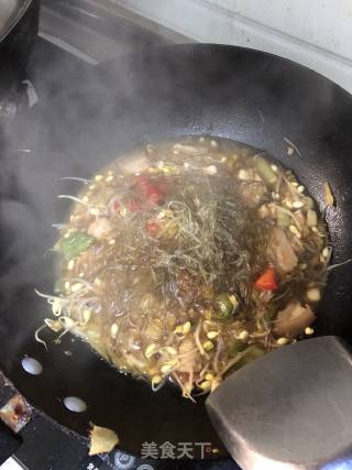 豆芽炒粉丝的做法步骤：9