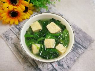 菠菜冻豆腐汤的做法步骤：13