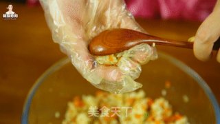 韩式蔬菜饭团鸡蛋卷的做法步骤：6