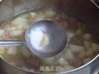 冬瓜丸子汤的做法步骤：8