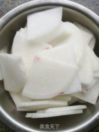 爆腌肉炒萝卜的做法步骤：4