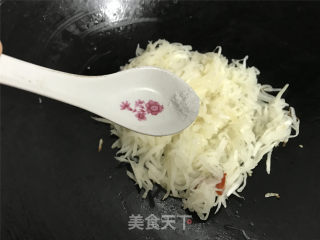 辣炒萝卜丝的做法步骤：5