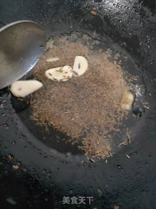 孜然韭菜的做法步骤：3