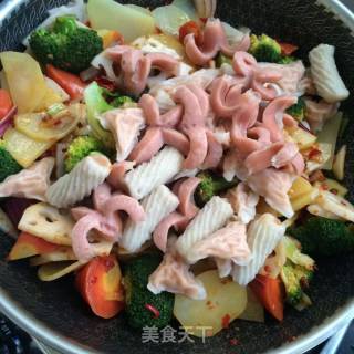 三酱时蔬锅的做法步骤：10