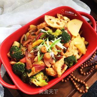 三酱时蔬锅的做法步骤：13