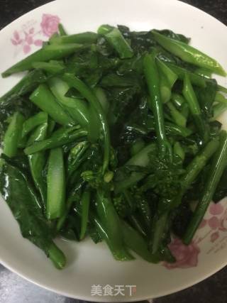 清炒芥蓝的做法步骤：7