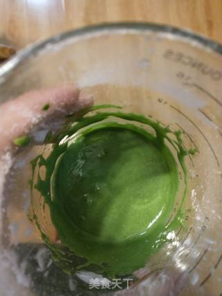 菠菜汁蛋白溶豆的做法步骤：3