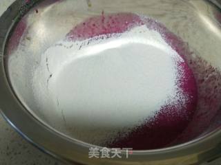 火龙果戚风蛋糕的做法步骤：7