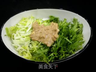 芝麻酱拌苦菊的做法步骤：6