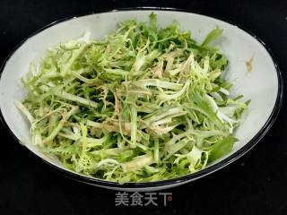 芝麻酱拌苦菊的做法步骤：7