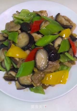 香菇炒肉的做法步骤：13