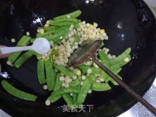 玉米荷兰豆的做法步骤：9