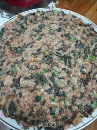 梅菜干肉饼的做法步骤：7