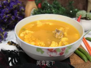 南瓜排骨浓汤的做法步骤：6