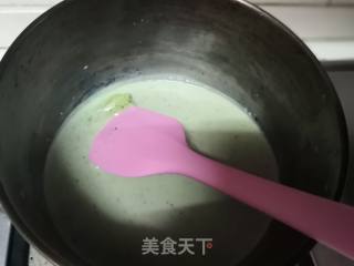 抹茶牛奶小方的做法步骤：4