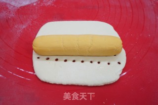 南瓜双色洞洞馒头的做法步骤：8