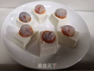 嫩豆腐蒸虾的做法步骤：2