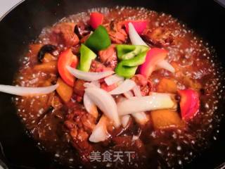时蔬美丽鸡腿炖蘑菇～的做法步骤：6