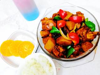时蔬美丽鸡腿炖蘑菇～的做法步骤：7