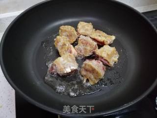 榄角煎排骨的做法步骤：5