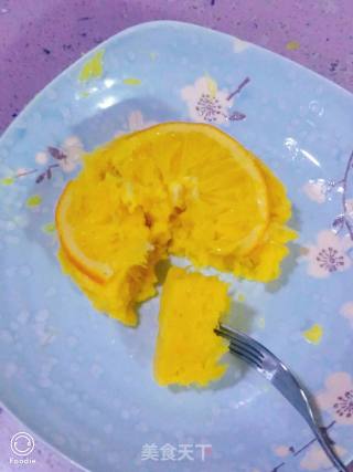 香橙蒸糕的做法步骤：9