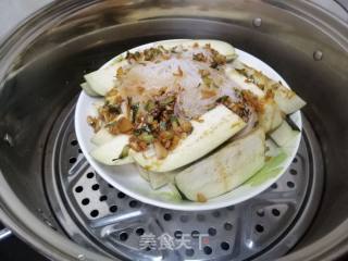 蒜蓉粉丝蒸茄子的做法步骤：6