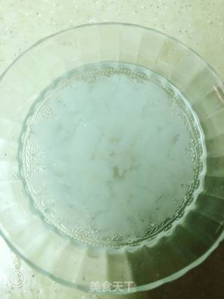 牛奶木瓜炖雪蛤的做法步骤：3