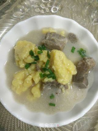 肉汤玉米面疙瘩的做法步骤：5