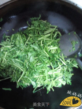 蒜蓉茼蒿的做法步骤：3