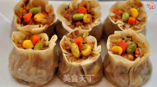 饺子皮糯米烧卖的做法步骤：15