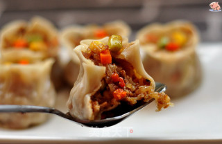 饺子皮糯米烧卖的做法步骤：17